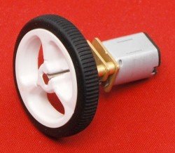 100:1 12 V 320 RPM Karbon Fırçalı Mikro Metal DC Motor - Thumbnail