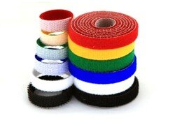 10mm Wide Velcro (loops & hooks integrated) 1 Meter - Red - Thumbnail