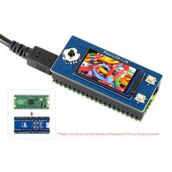 1.14inch LCD Display Module for Raspberry Pi Pico, 65K Colors, 240×135, SPI - Thumbnail