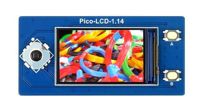 1.14inch LCD Ekran Modülü - (65K Colors, 240x135, SPI) - Raspberry Pi Pico