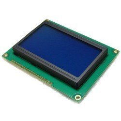 128x64 Graphic LCD, White Over Blue - TG12864B-02WA0 - Thumbnail