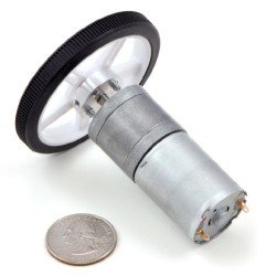 12 V 25 mm 100 RPM Yüksek Güçlü 99:1 Redüktörlü DC Motor - Thumbnail