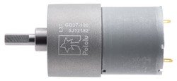 12V 37mm 100 Rpm 100:1 DC Gearmotor - Thumbnail