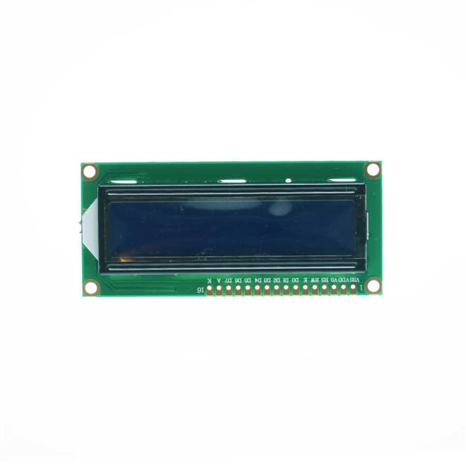 16x2 LCD Display - Blue Display with I2C Solder