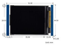 1.8 inch LCD Display Module for Raspberry Pi Pico, 65K Colors, 160×128, SPI - Thumbnail
