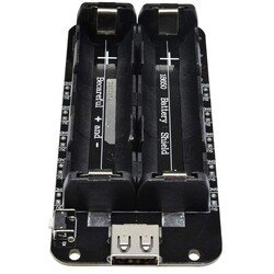 2-Way Switched 18650 Lithium Battery Holder V8 Micro USB - Thumbnail