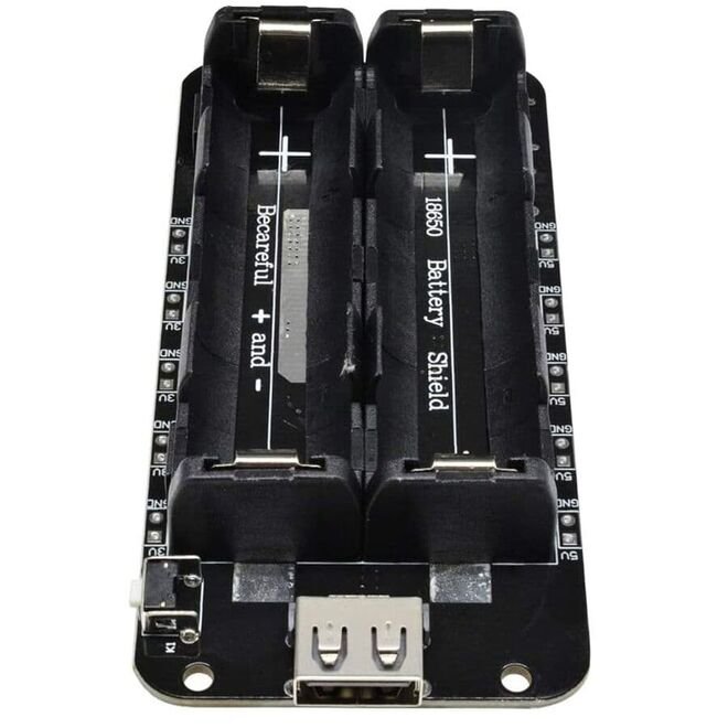2-Way Switched 18650 Lithium Battery Holder V8 Micro USB
