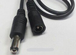 2.1mm female/male barrel jack extension cable - 1m - Thumbnail