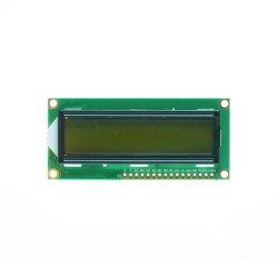 2x16 LCD Screen - Green on Black - Thumbnail