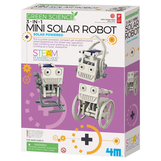 3 in 1 Mini Solar Robot Seti