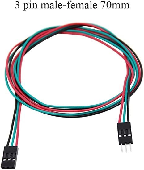3 Pin Male-Female Jumper Cable 70cm