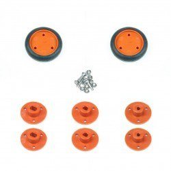 30x8mm Orange Wheel Set - Thumbnail