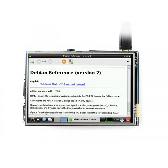 WaveShare 3.5 Inch Rezistif Dokunmatik LCD Ekran - 480x320 (B)