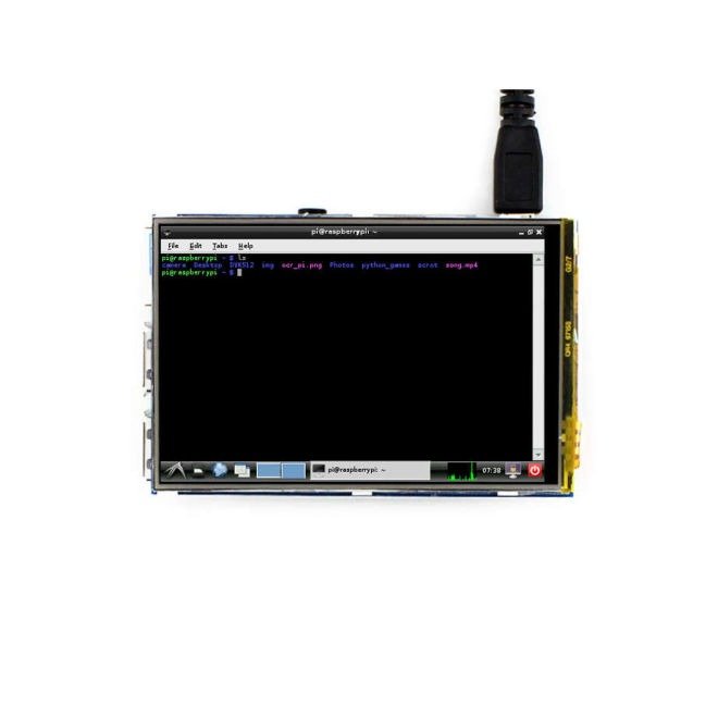 WaveShare 3.5 Inch Raspberry Pi Dokunmatik LCD Ekran (Birincil Ekran)