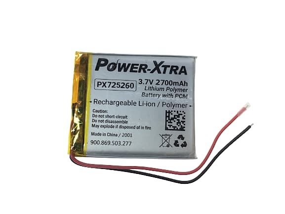 3.7V 2700mAh Li-Po Battery (Lithium Polymer Battery) – With Circuit