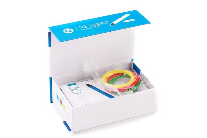 3D Pen Printer - D14 White (Colored Filament Set with Gift)