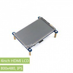 WaveShare 4 Inch HDMI Rezistif Dokunmatik IPS LCD Ekran - 800×480 - Thumbnail