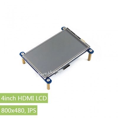 WaveShare 4 Inch HDMI Rezistif Dokunmatik IPS LCD Ekran - 800×480