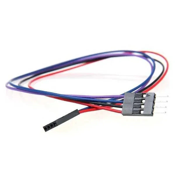 4 Pin Male-Female Jumper Cable 70cm - Thumbnail