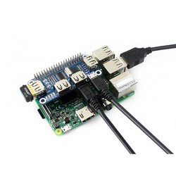 4 Port USB HUB HAT for Raspberry Pi - Thumbnail