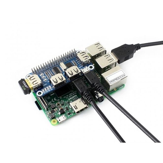 4 Port USB HUB HAT (Raspberry Pi için)