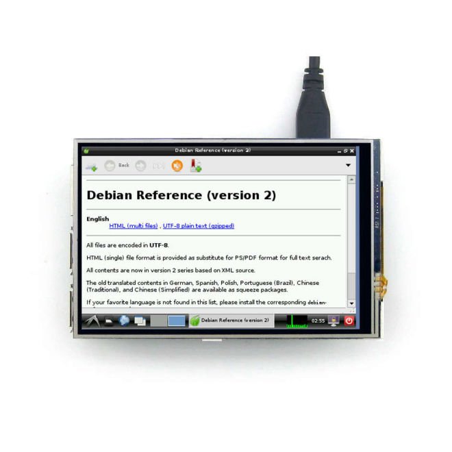 WaveShare 4 Inch Raspberry Pi Dokunmatik IPS LCD Ekran (Birincil Ekran)