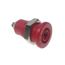 4mm Safe Type Bourn Jack – Red - Thumbnail