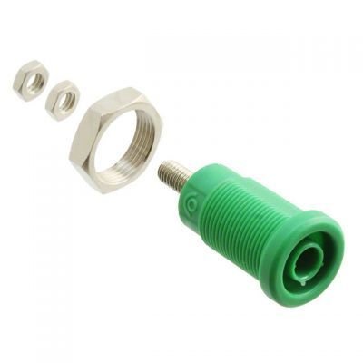 4 mm Korumalı Tip Bourn Jak - Yeşil