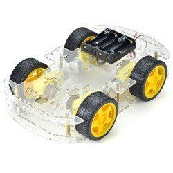 REX Chassis Serisi 4WD Çok Amaçlı Mobil Robot Platformu - Şeffaf - Thumbnail