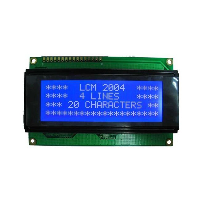 4x20 LCD Screen, White Over Blue - TC2004A-01XA0