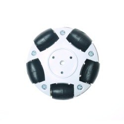 60mm Plastic Omni Wheel - White - Thumbnail
