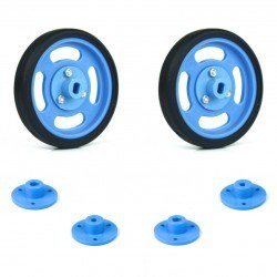 60x11mm Blue Wheel Set - Thumbnail