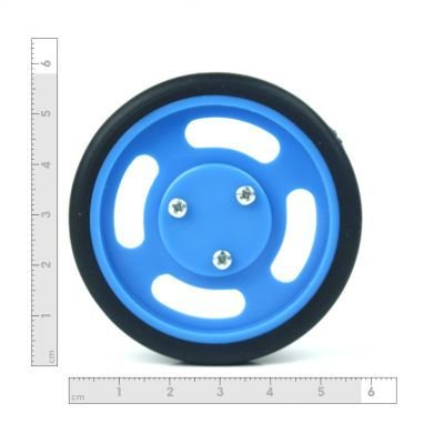 60x11 mm Mavi Renk Geçmeli Tekerlek Seti