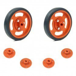60x11mm Orange Wheel Set - Thumbnail