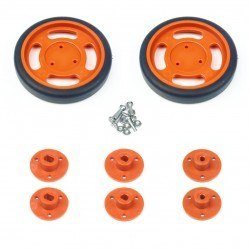 60x11mm Orange Wheel Set - Thumbnail