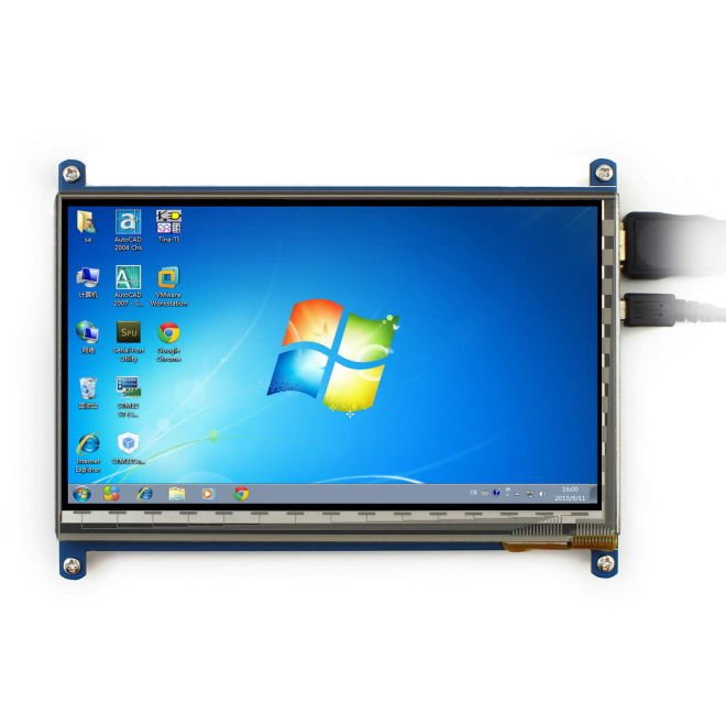 WaveShare 7 Inch HDMI Kapasitif Dokunmatik LCD Ekran - 1024x600 (C)