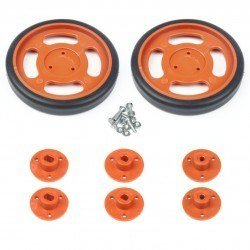 70x11mm Orange Wheel Set - Thumbnail