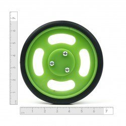 70x11 mm Yeşil Renk Geçmeli Tekerlek Seti - Thumbnail