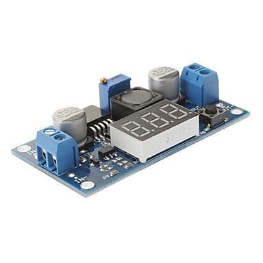 Adjustable 3A Step-Down Voltage Regulator LM2596 With 7 Segment Displays
