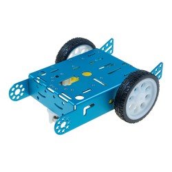 Aluminum Alloy 2WD Robot Chassis - Blue - Thumbnail