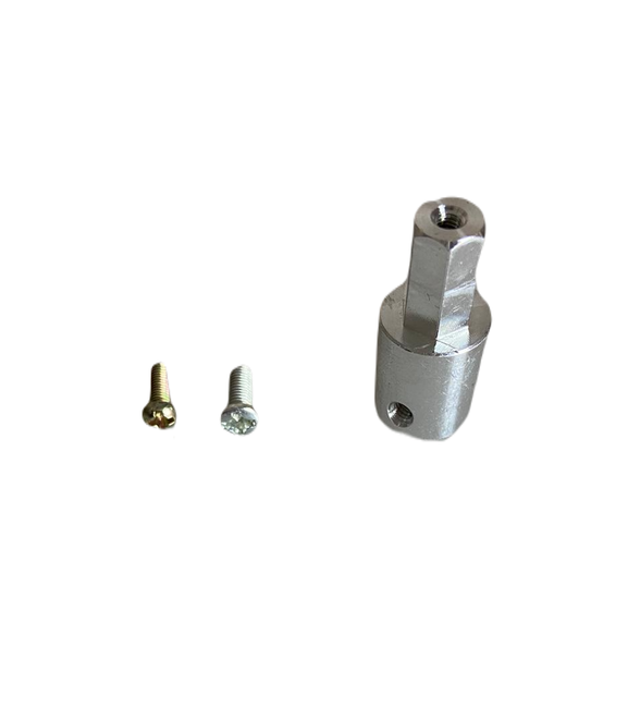 Aluminum motor belly with hexagonal connector - 4mm - 4 pieces