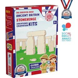 Arkerobox Koleksiyon - Antik Britanya Stonehenge Eğitici Kazı Seti - Thumbnail