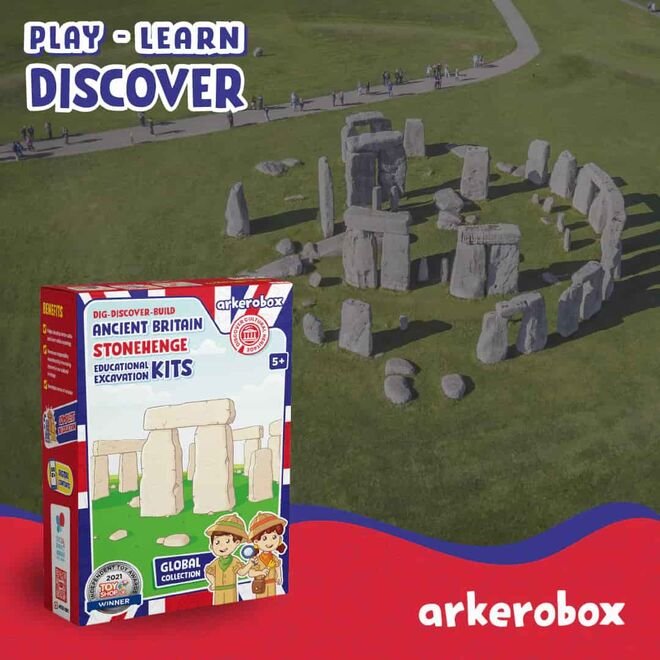 Arkerobox Koleksiyon - Antik Britanya Stonehenge Eğitici Kazı Seti