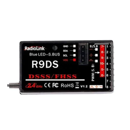 AT9, AT9S için Radiolink R9DS 9 Kanal Alıcısı
