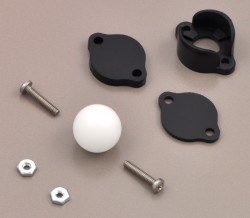 Ball Caster with 1/2'' Plastic Ball - Thumbnail