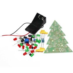 Christmas Flash LED Electronic DIY Learning Kit - Thumbnail