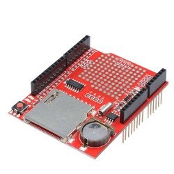 Data Logging SD Card Socket Shield with RTC Real Time Clock for Arduino - Thumbnail