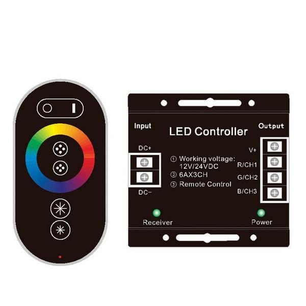 Dokunmatik RGB Şerit Led RF Kontrol Kumandası - 30A