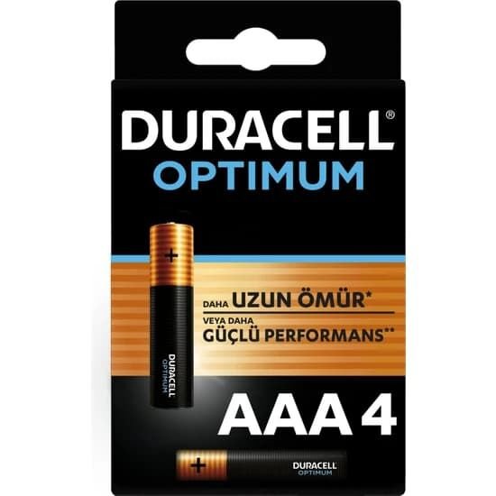 Duracell Optimum AAA İnce Pil 4'lü