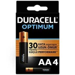 Duracell Optimum AA Battery Pack of 4 - Thumbnail